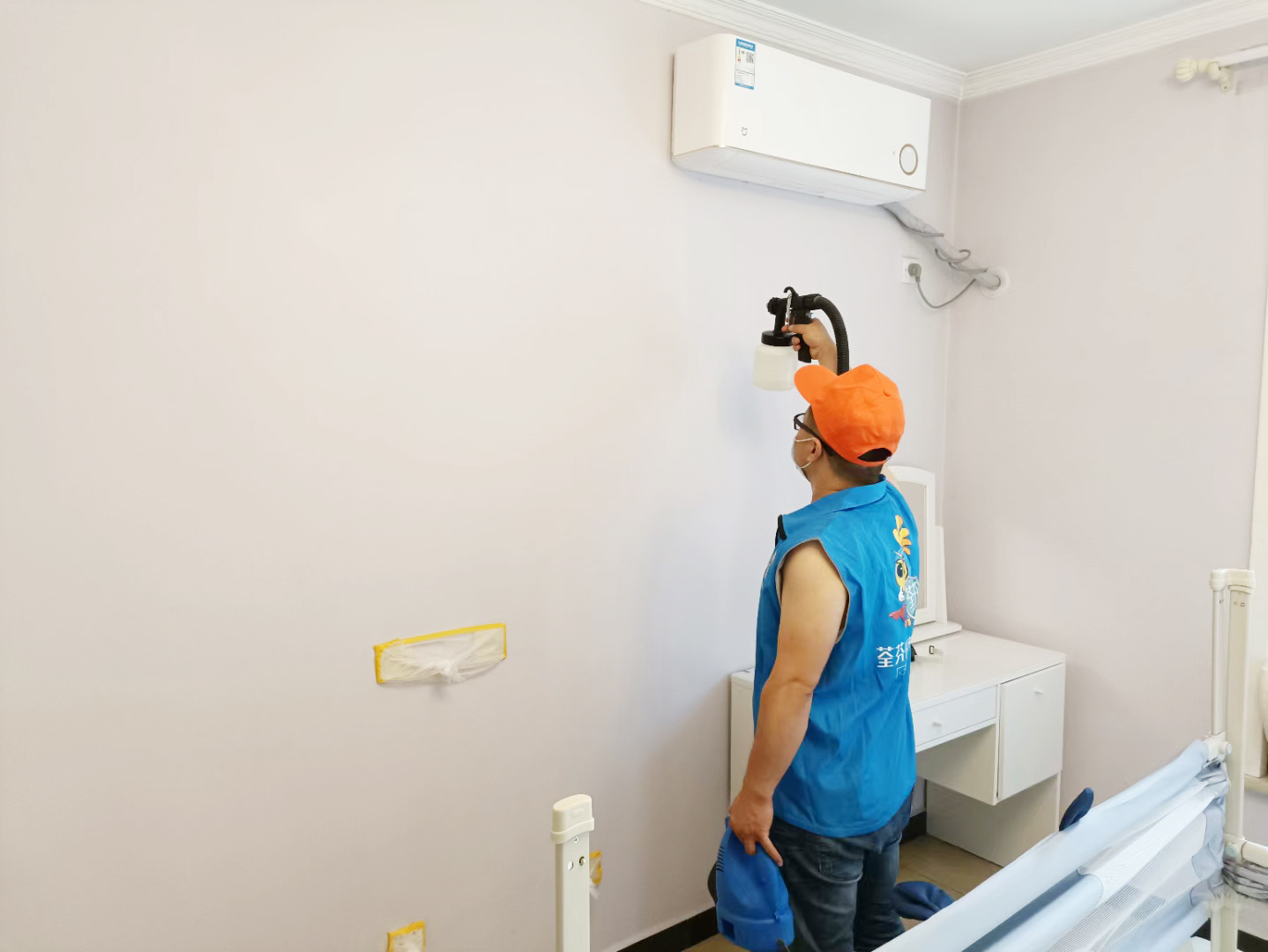 臥室墻面噴槍施工治理甲醛 臥室墻面噴槍施工治理甲醛