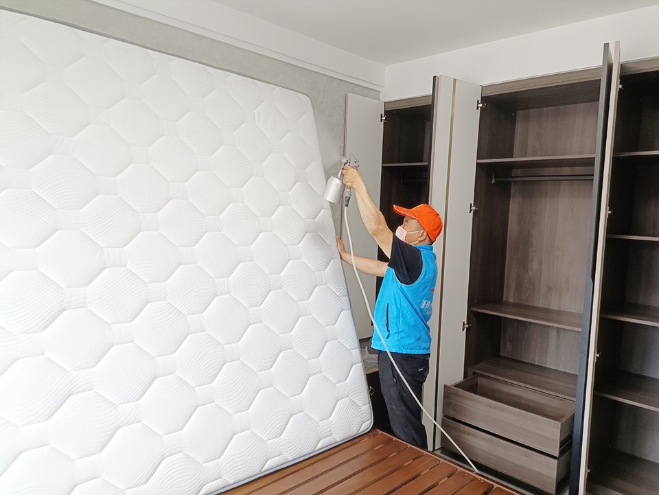 臥室床墊噴槍施工治理甲醛 臥室床墊噴槍施工治理甲醛